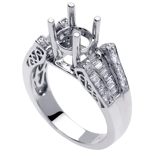 0.50ct 14K or 18K White Gold Diamond Ring