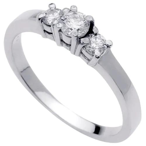 1.00ct 14K or 18K White Gold Diamond Ring