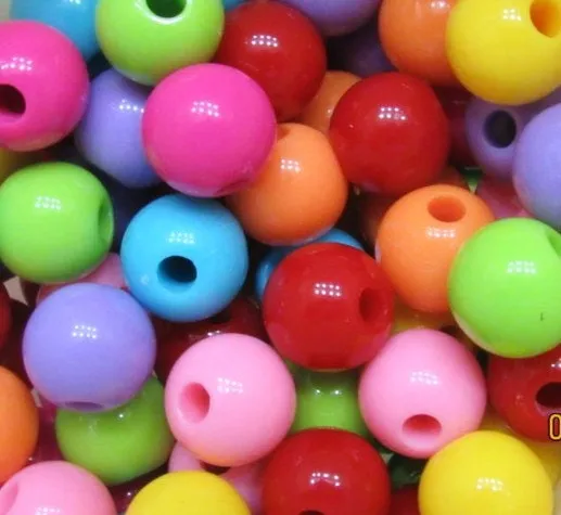 12mm Bubblegum Beads, Chunky Necklace Beads, Acrylic Bubblegum Beads, Bubble Gum Beads, Chunky Bead Supply, Chunky 12mm Bead With 3mm Hole