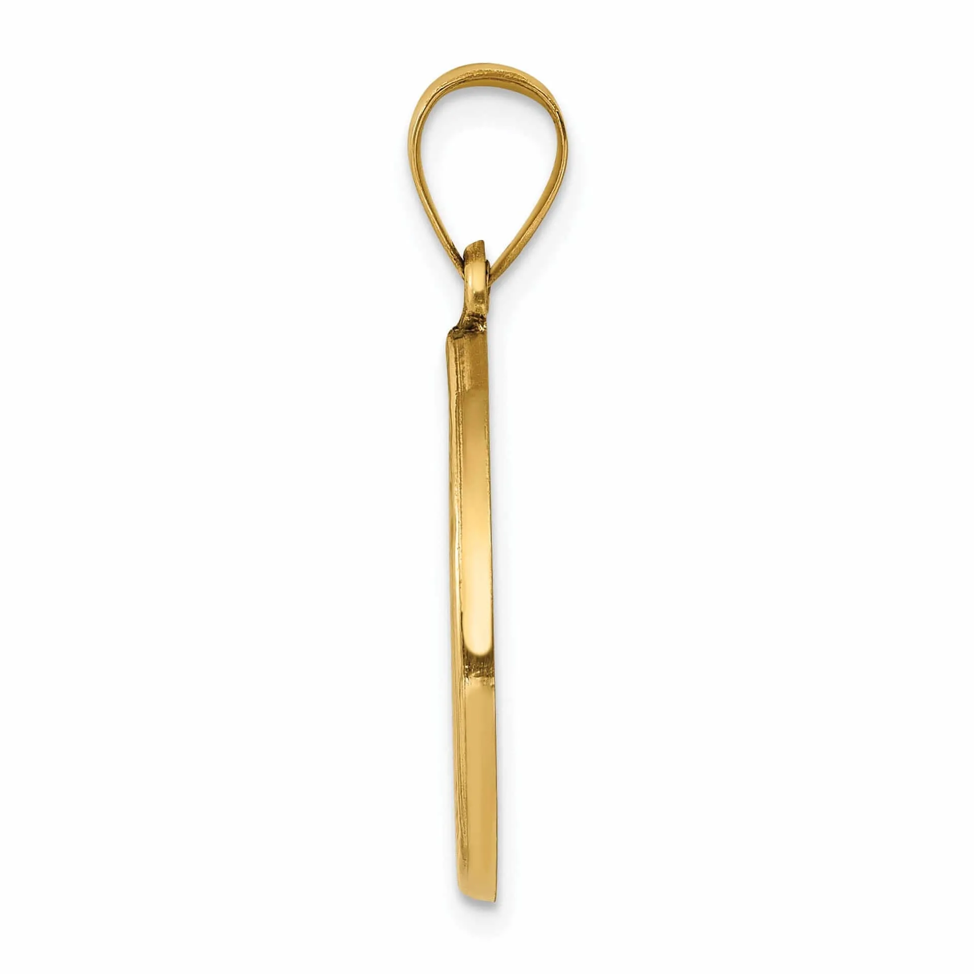 14 Yellow Gold Saint John Baptist Medal Pendant