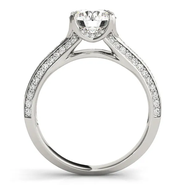14K Engagement Ring Pave
