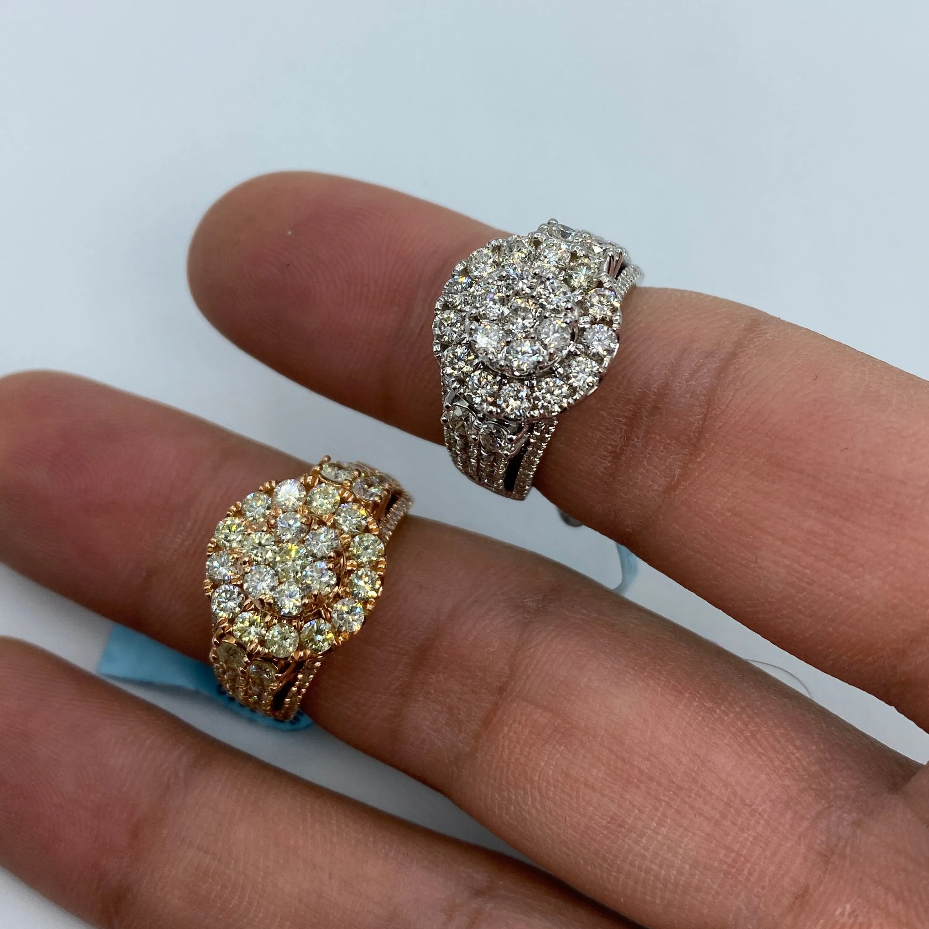 14K Flower Diamond Ring