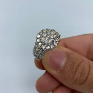 14K Flower Diamond Ring