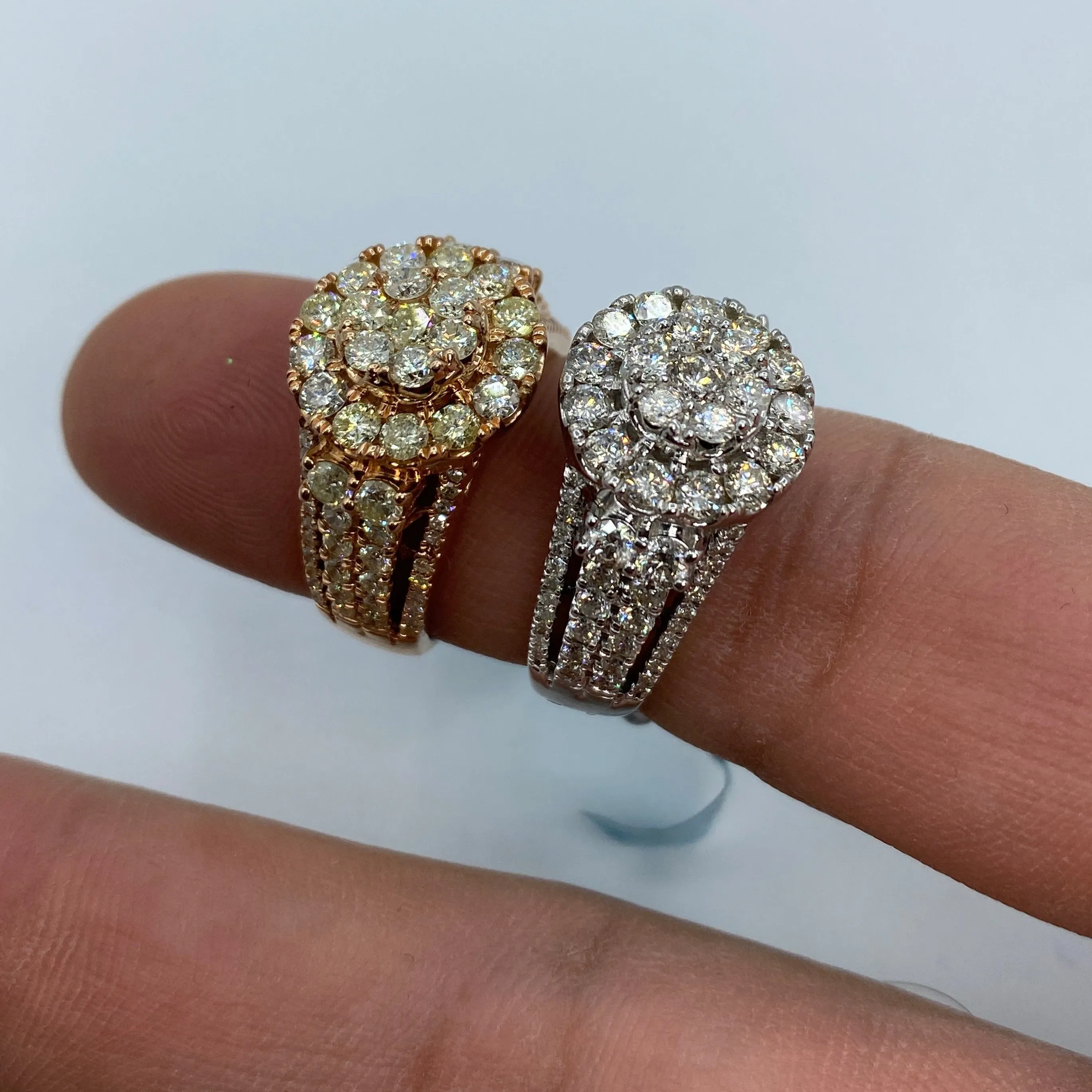 14K Flower Diamond Ring