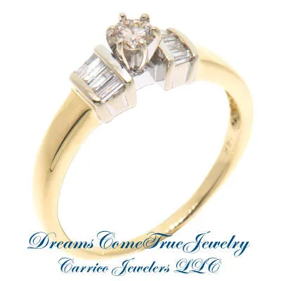 14K Gold 0.37 ctw Diamond Engagement Ring