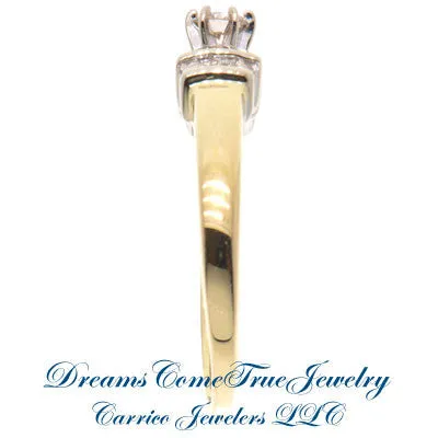 14K Gold 0.37 ctw Diamond Engagement Ring