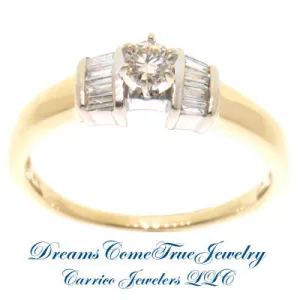 14K Gold 0.37 ctw Diamond Engagement Ring