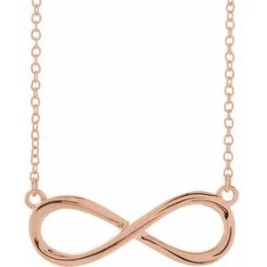 14K Rose Infinity-Inspired 18" Necklace