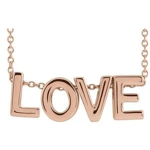 14K Rose Love 16-18" Necklace