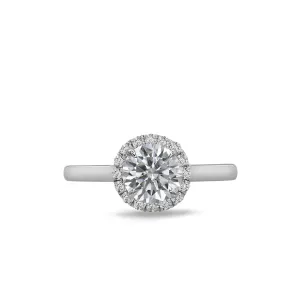 14K Solid Mini Sphere Moissanite Ring