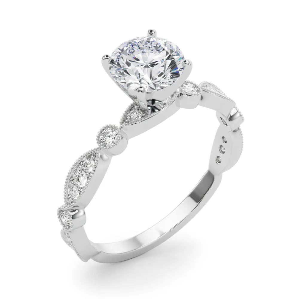14K Stackable Engagement Ring