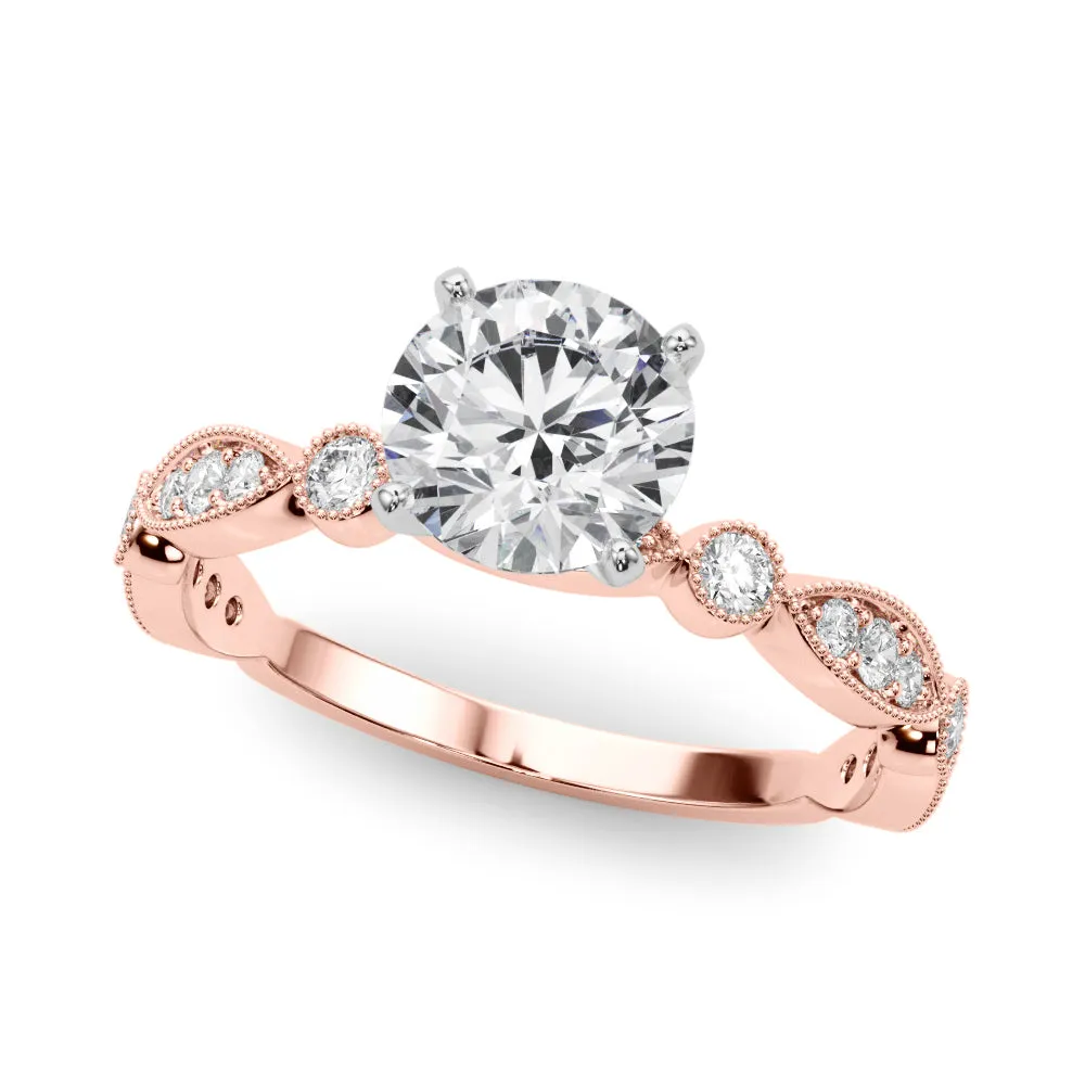 14K Stackable Engagement Ring