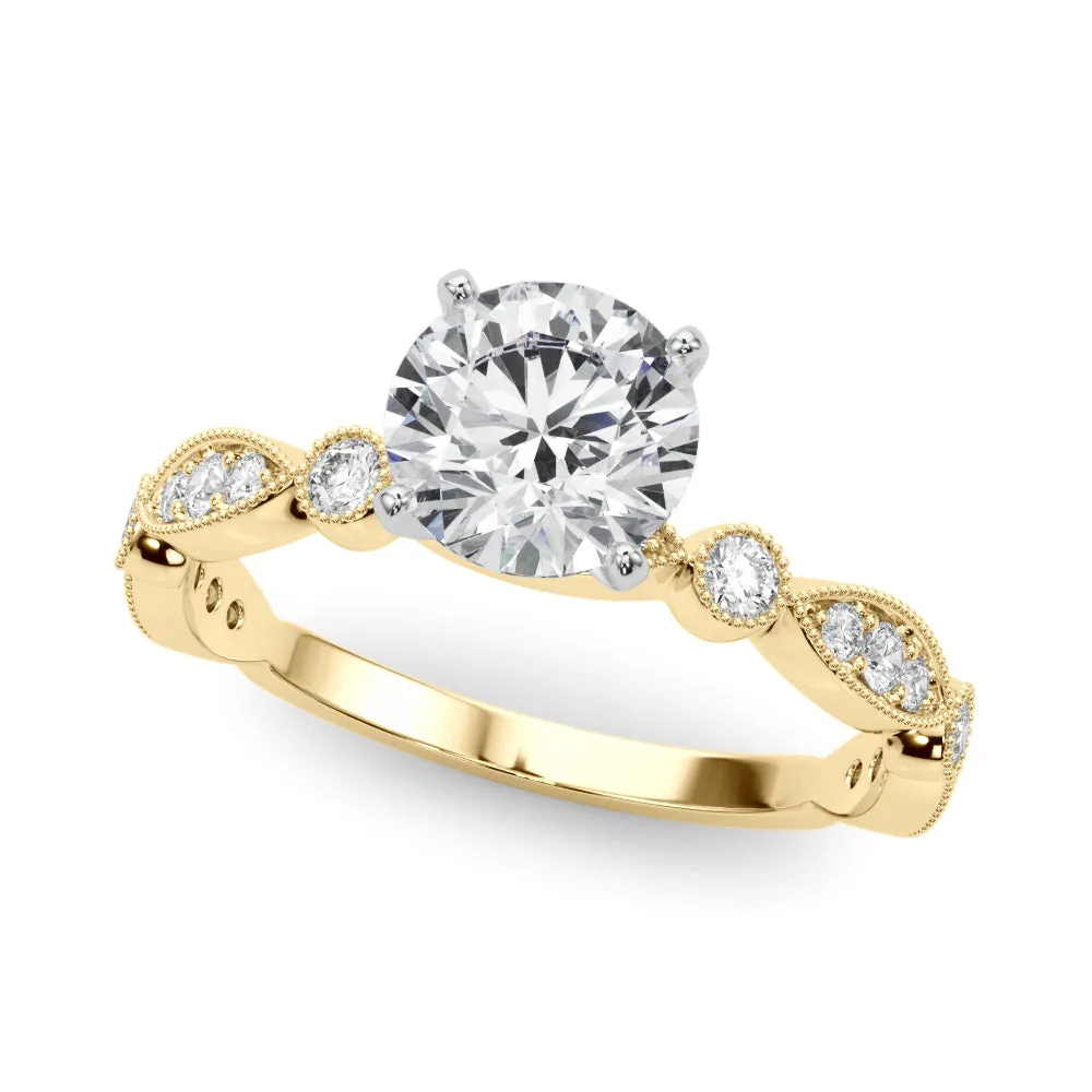 14K Stackable Engagement Ring