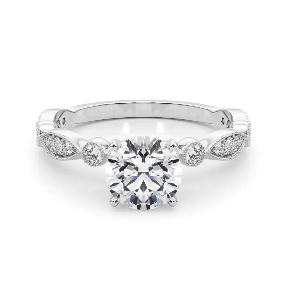 14K Stackable Engagement Ring