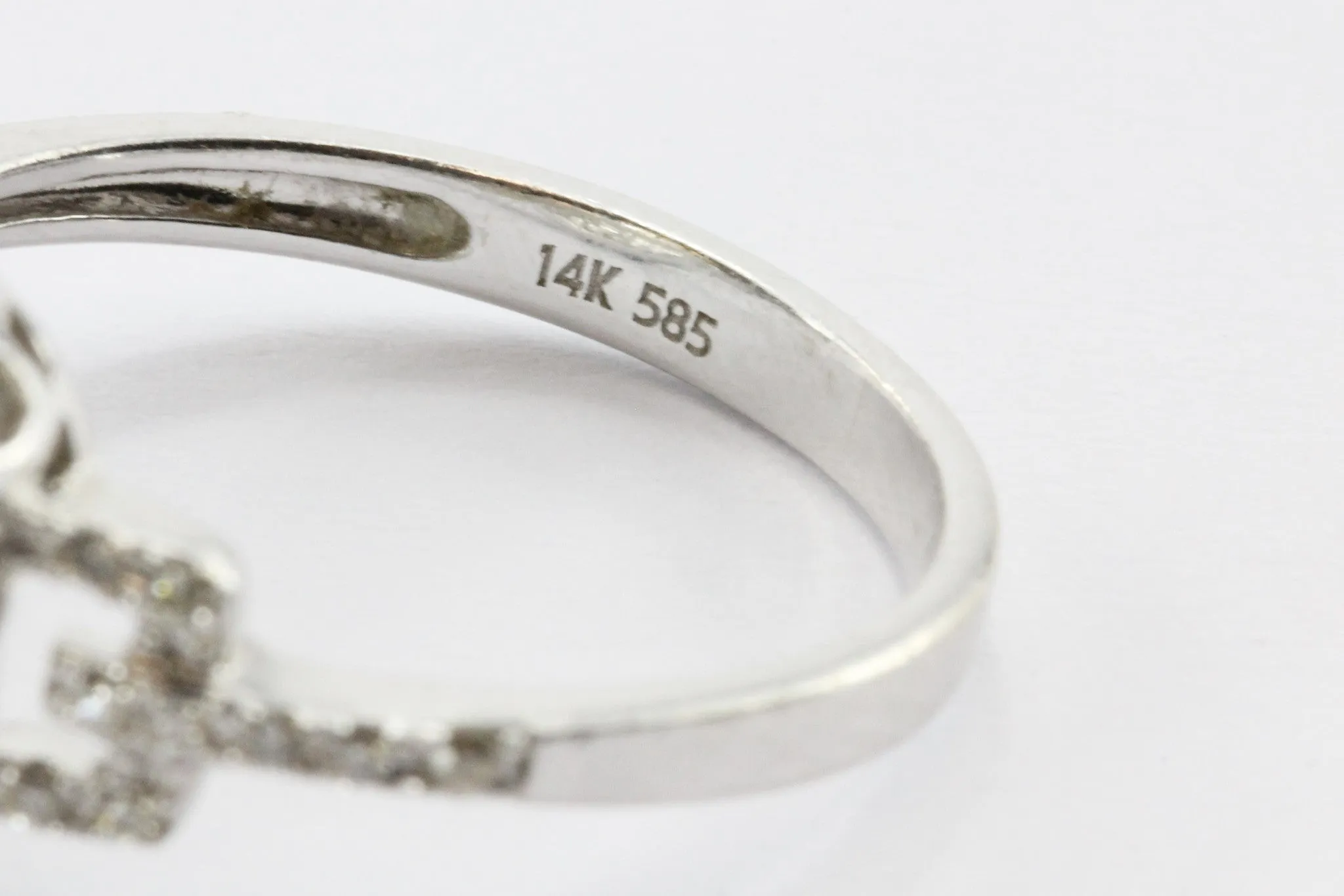14K White Gold .55 CTW Diamond Engagement Ring