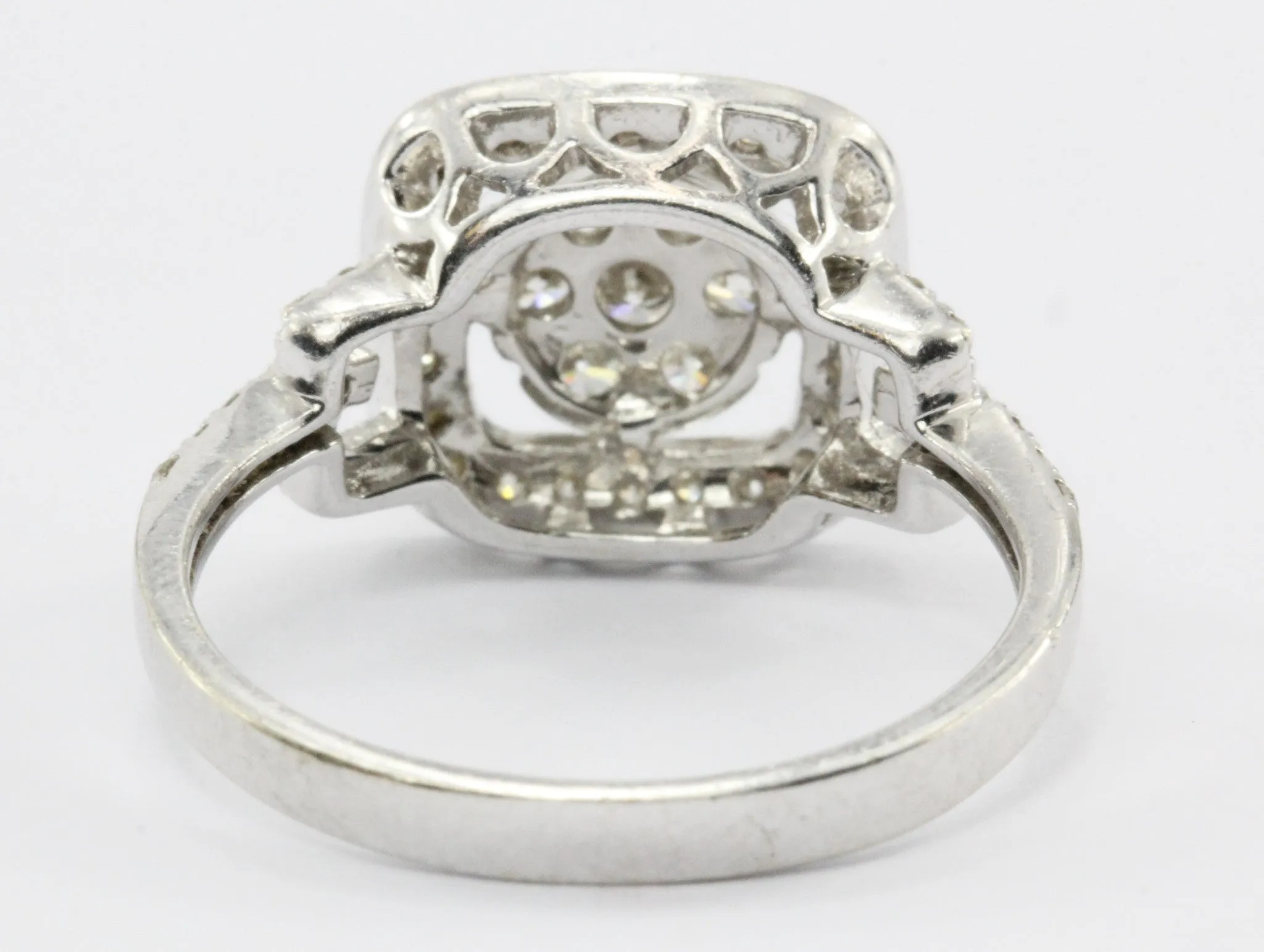 14K White Gold .55 CTW Diamond Engagement Ring