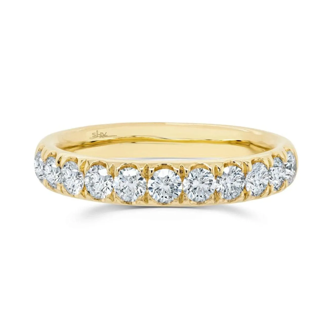 14K YELLOW GOLD DIAMOND BAND RING