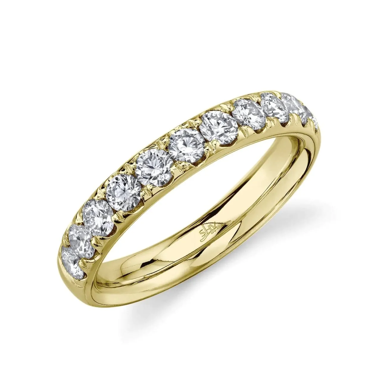 14K YELLOW GOLD DIAMOND BAND RING