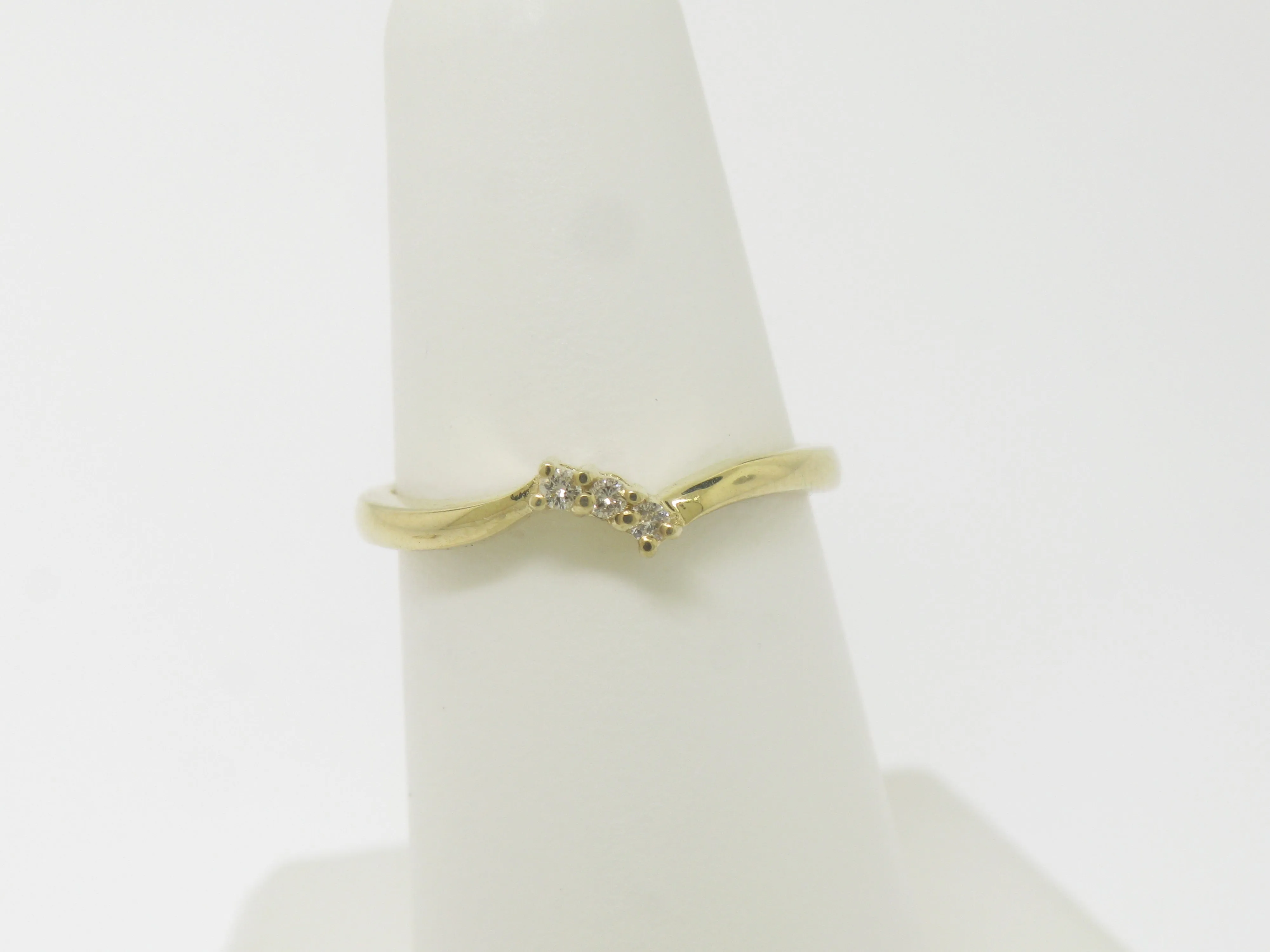 14K Yellow Gold Diamond Wedding Band and Engagement Ring