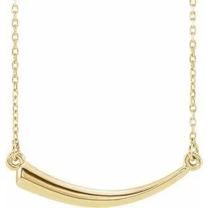 14K Yellow Horn 16-18" Necklace