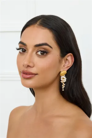 18k Gold Plated Seashell Cove Earrings Gold