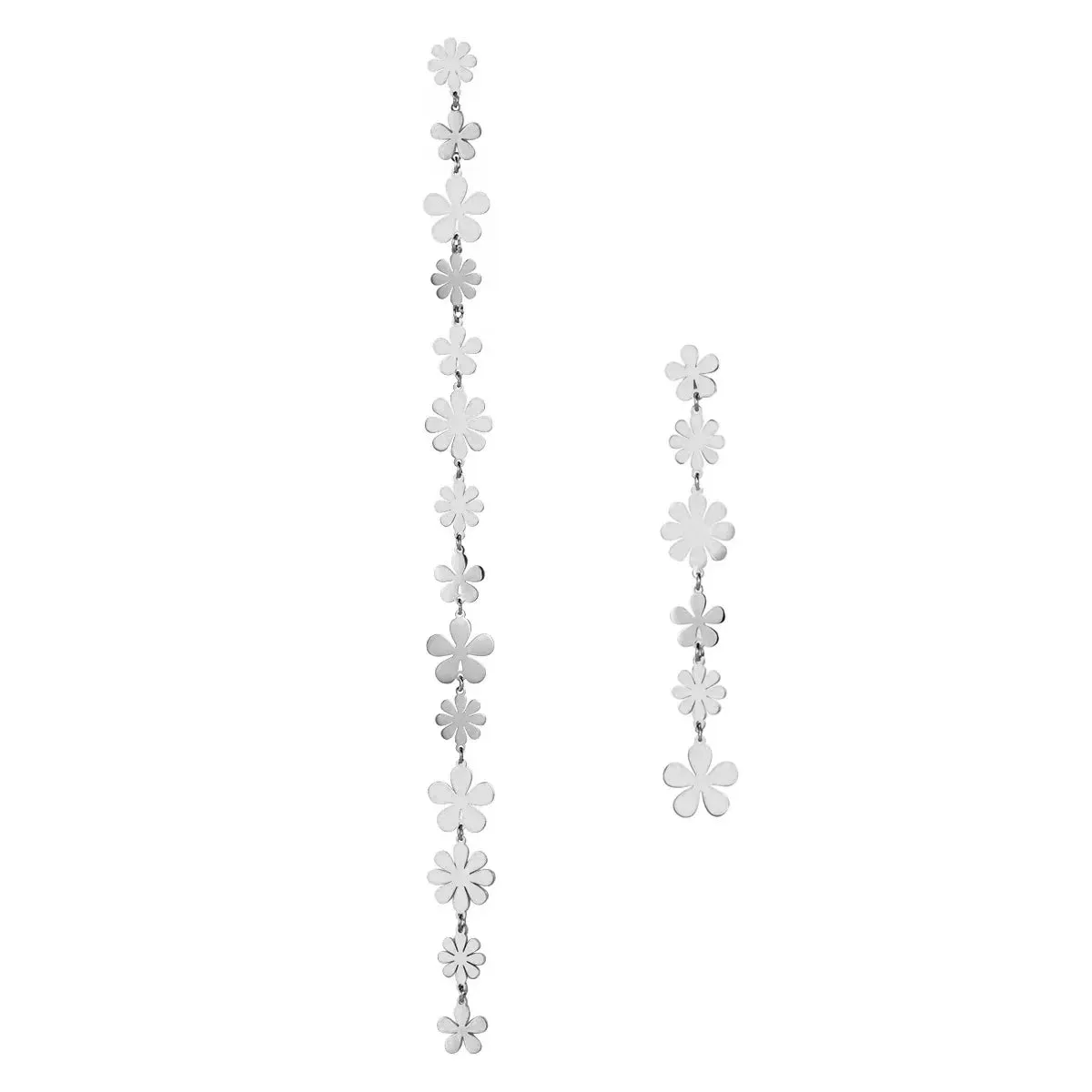 18k Staggering Floral Earrings