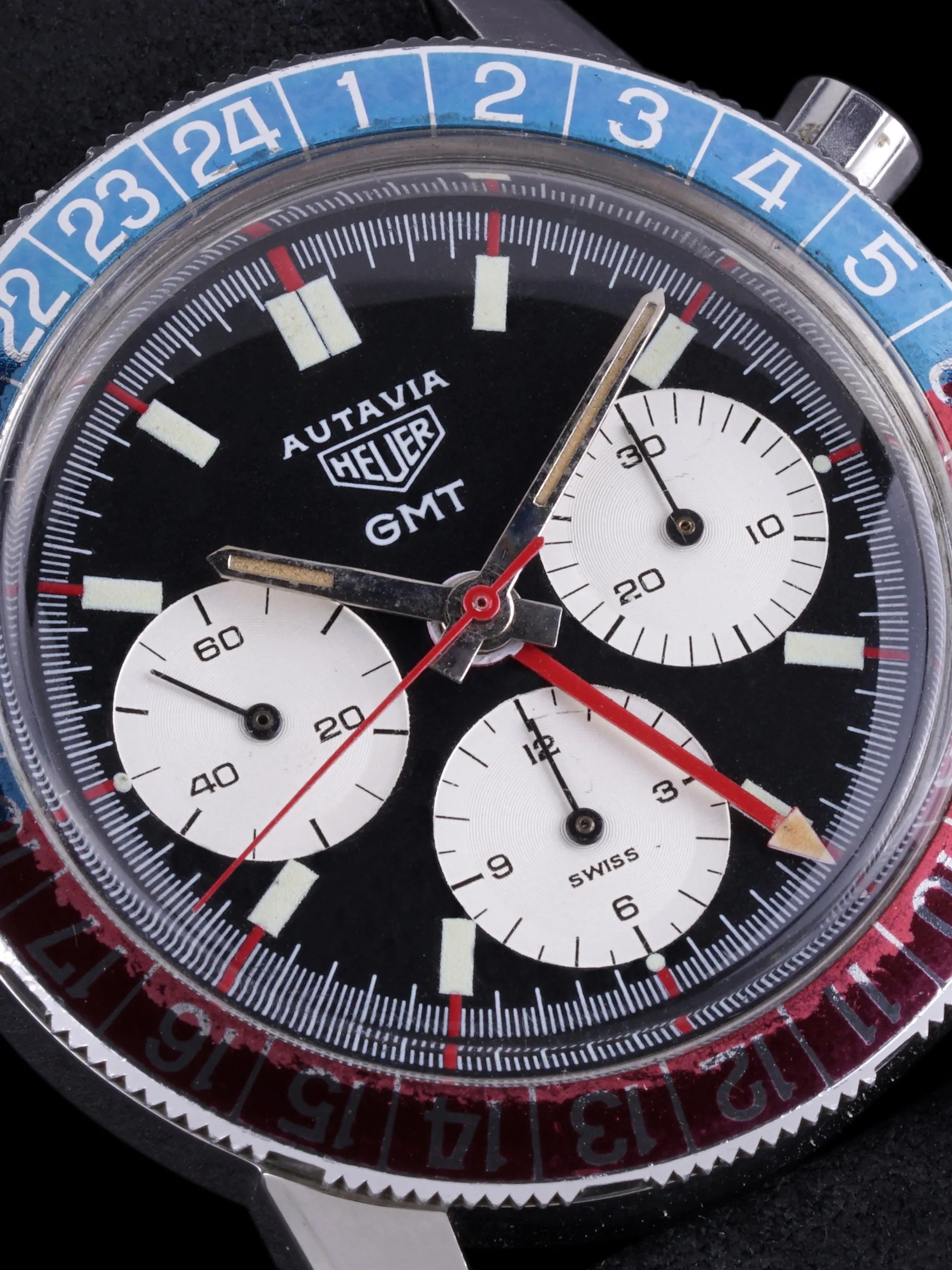 1969 Heuer Autavia GMT (Ref. 2446C) Mk. III