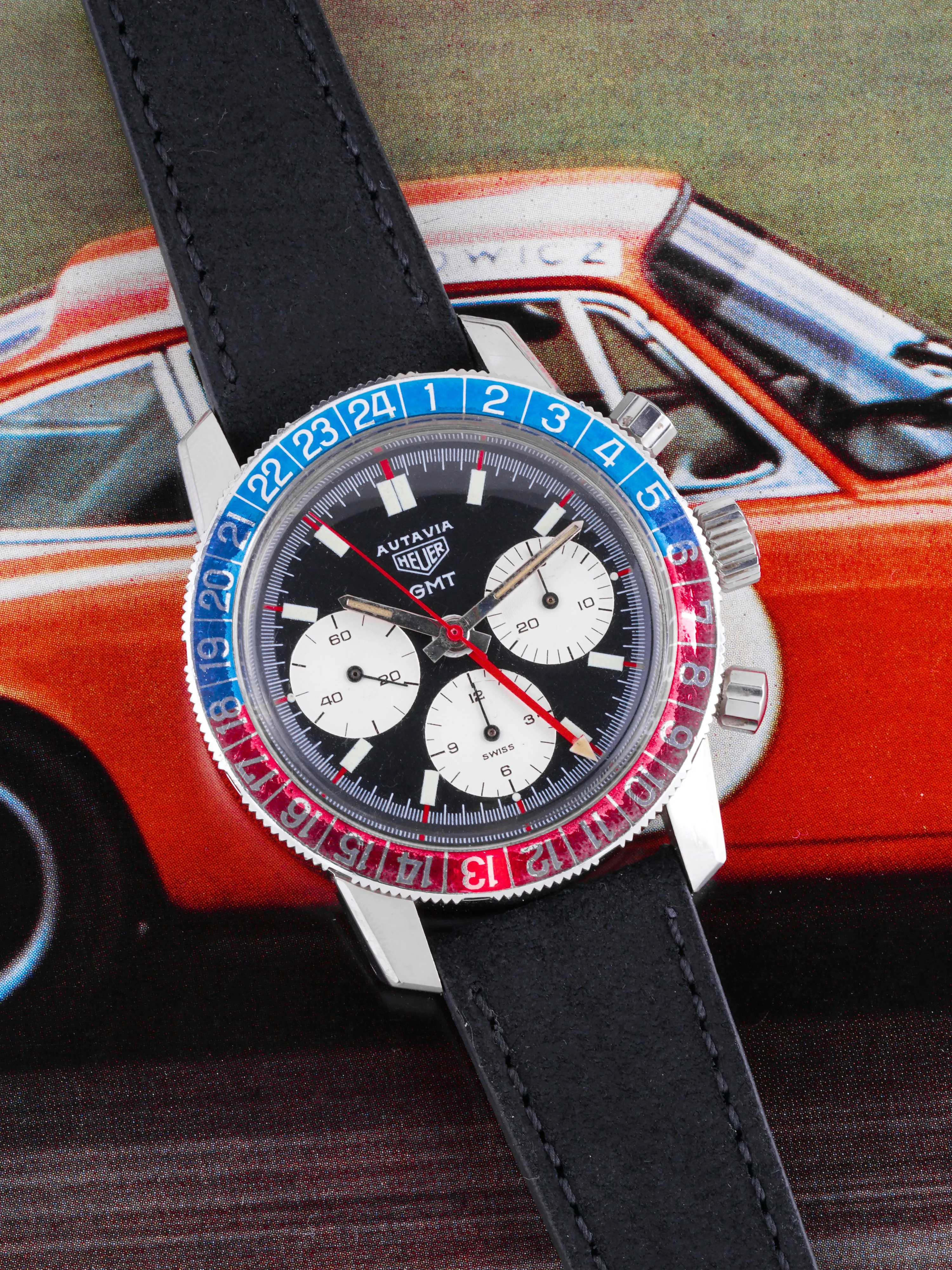 1969 Heuer Autavia GMT (Ref. 2446C) Mk. III