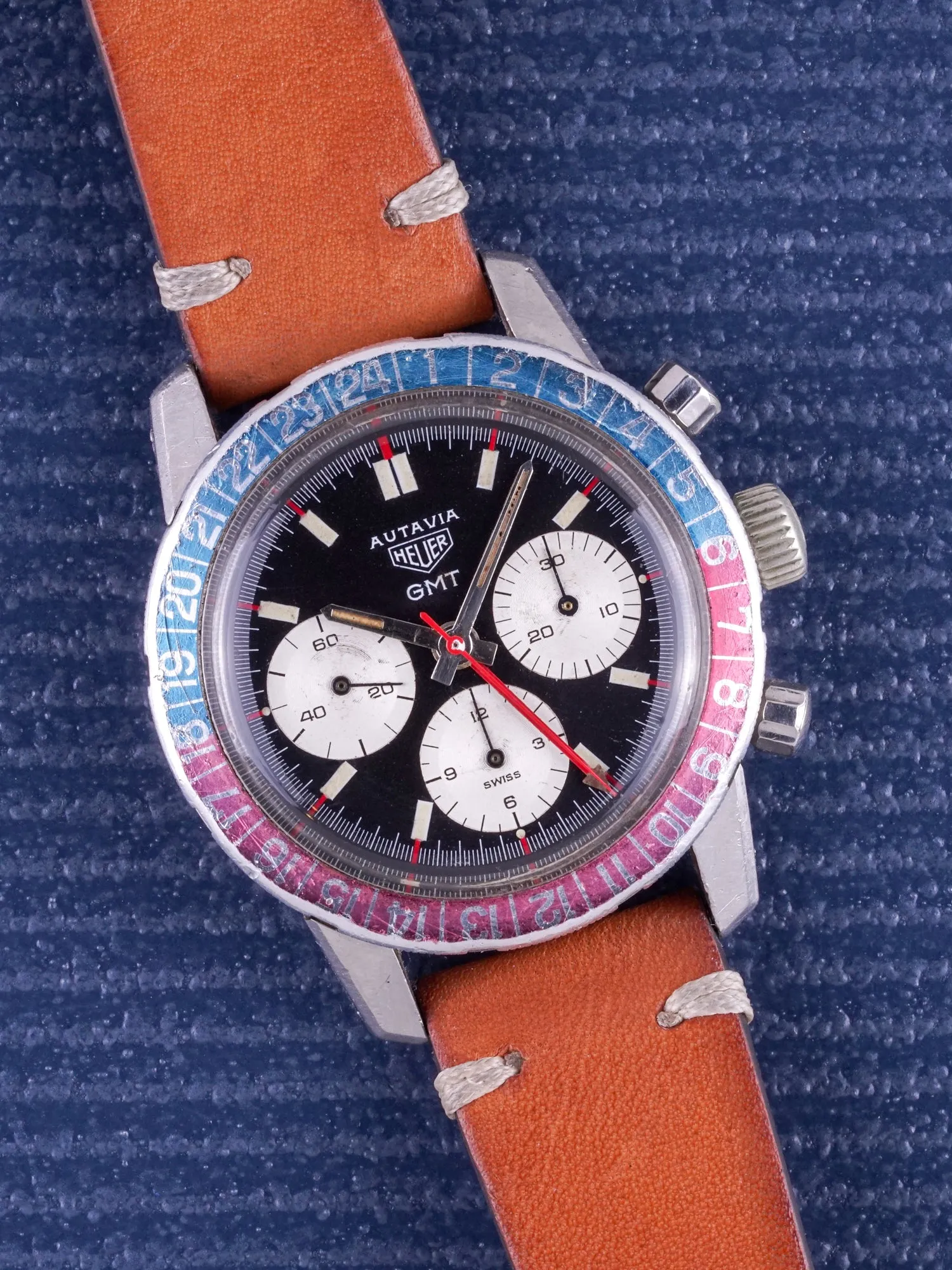 1969 Heuer Autavia GMT (Ref. 2446C) Mk. III
