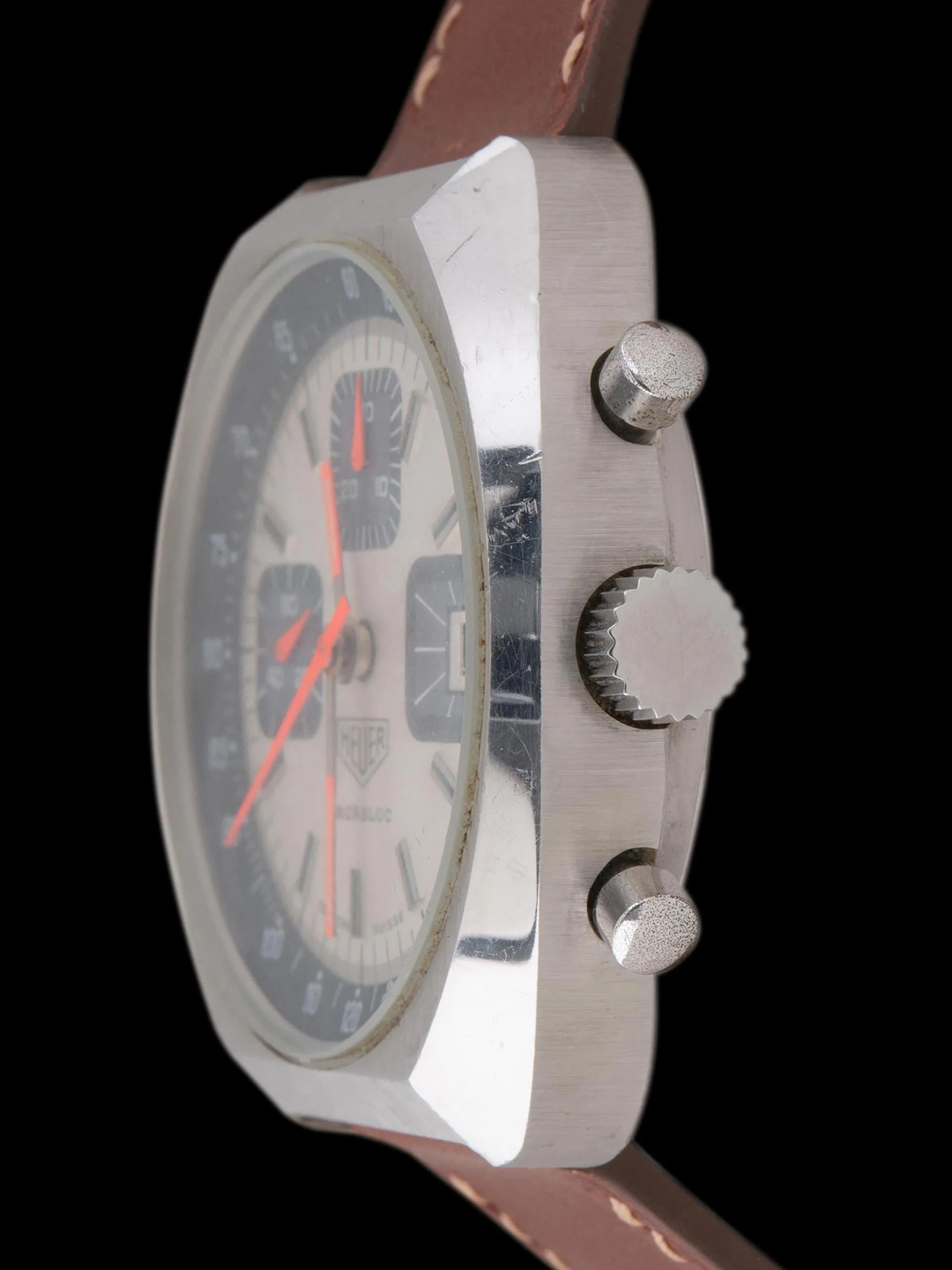 1970s Heuer Chronograph (Ref. 1614) "Ebauche Swiss" Dial
