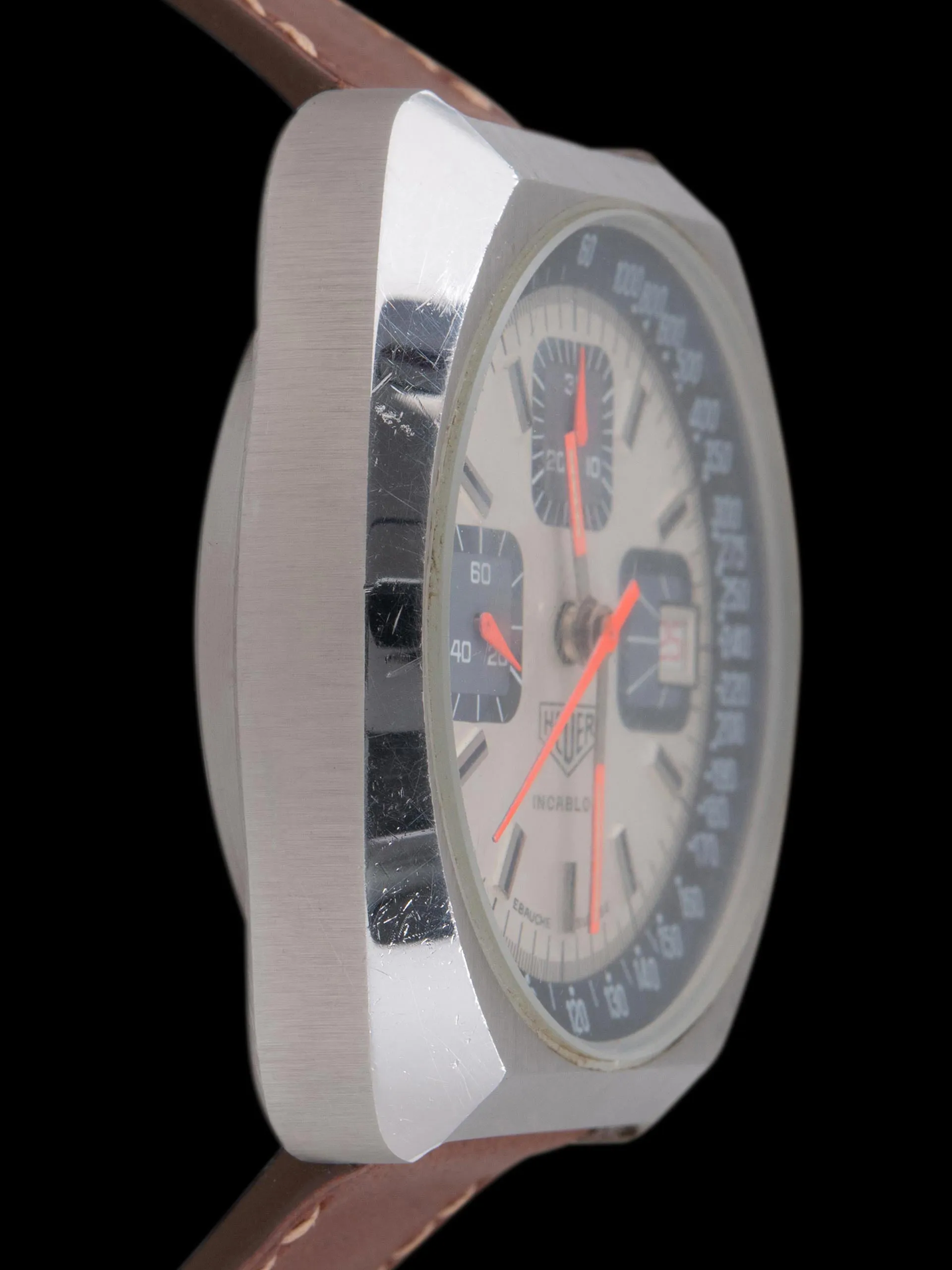 1970s Heuer Chronograph (Ref. 1614) "Ebauche Swiss" Dial