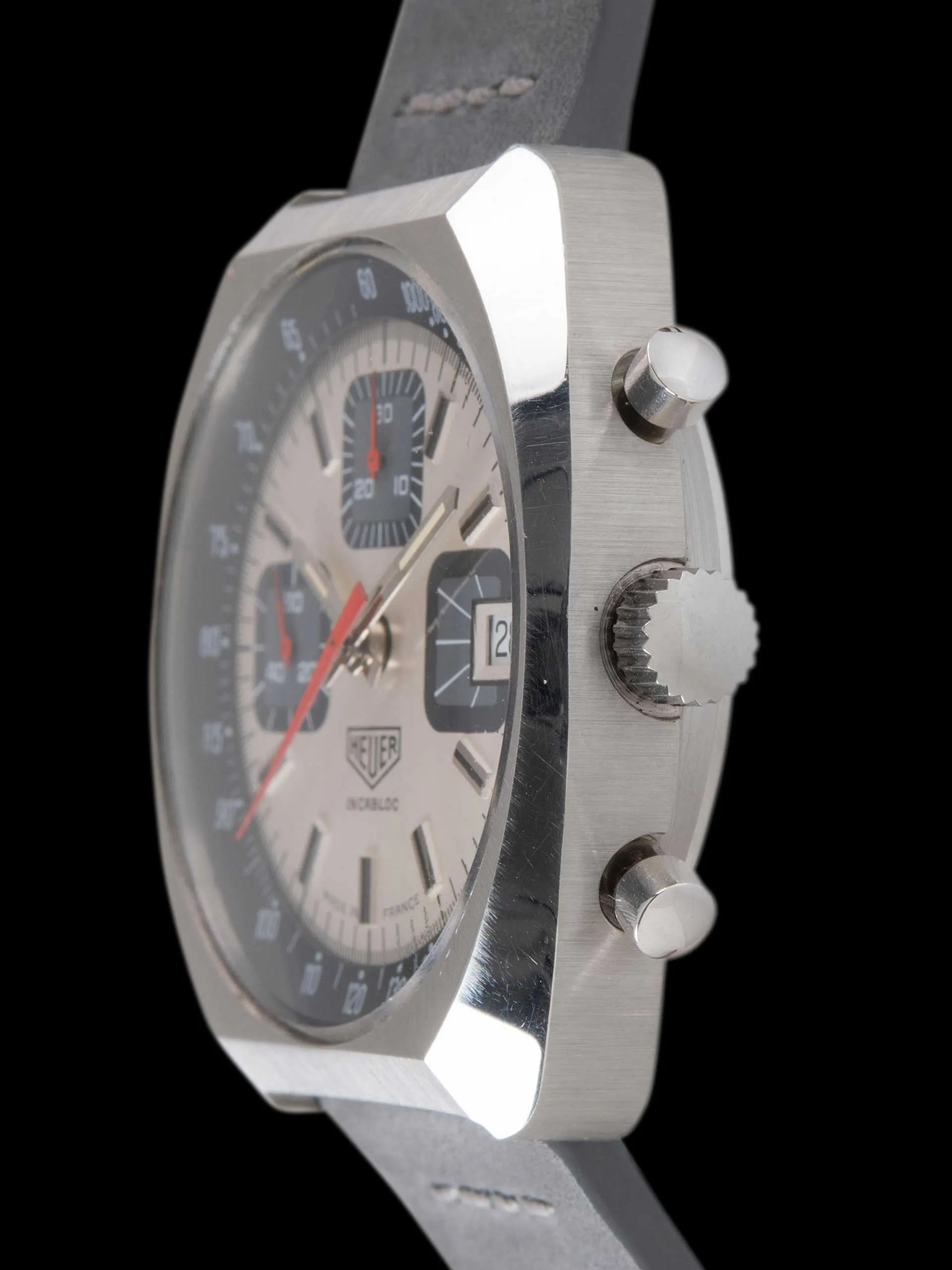 1970s Heuer Chronograph (Ref. 1614) Valjoux Cal. 7765 "Made in France"