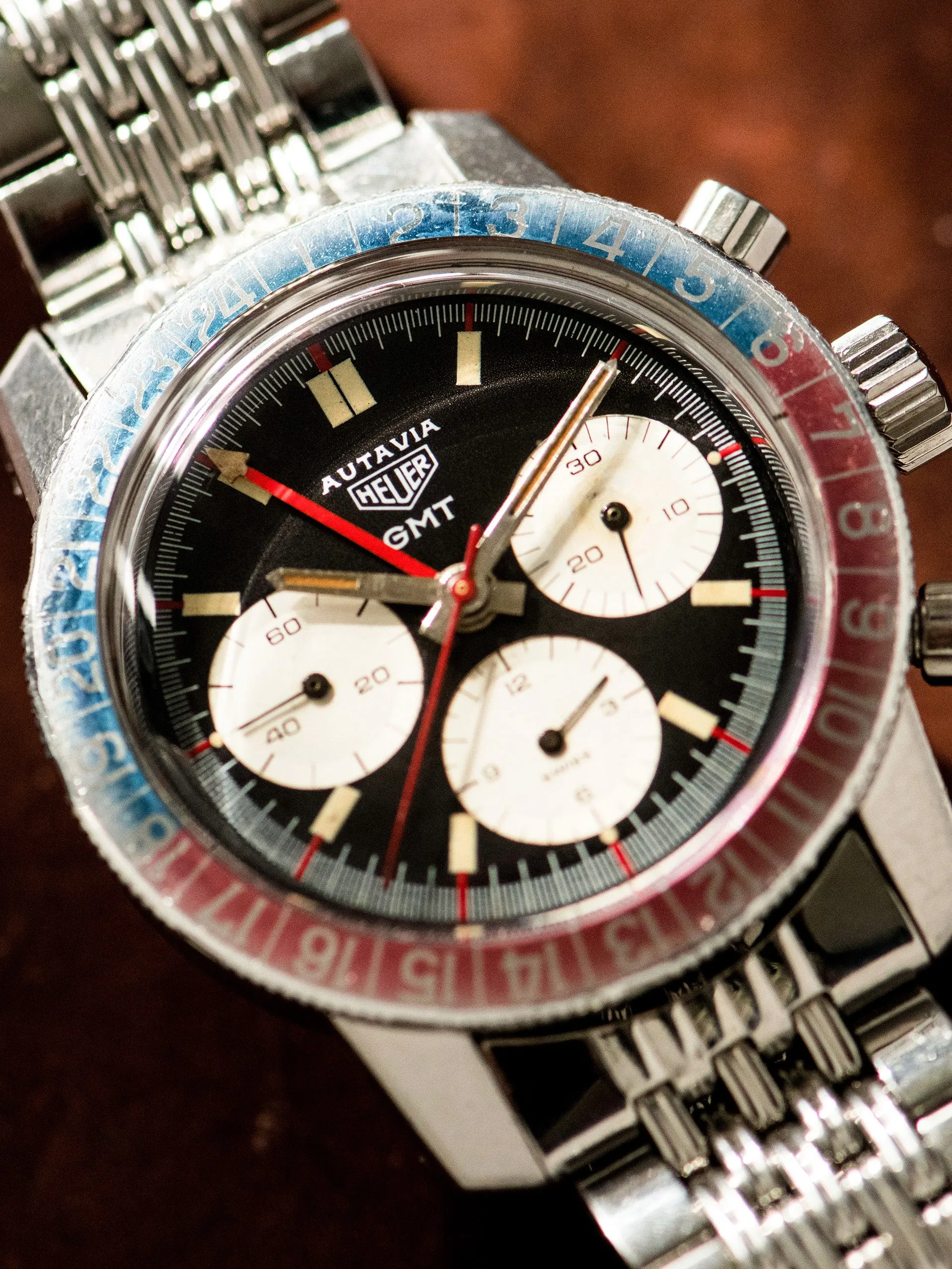 1972 Heuer Autavia GMT (Ref. 2446C) Mk. III