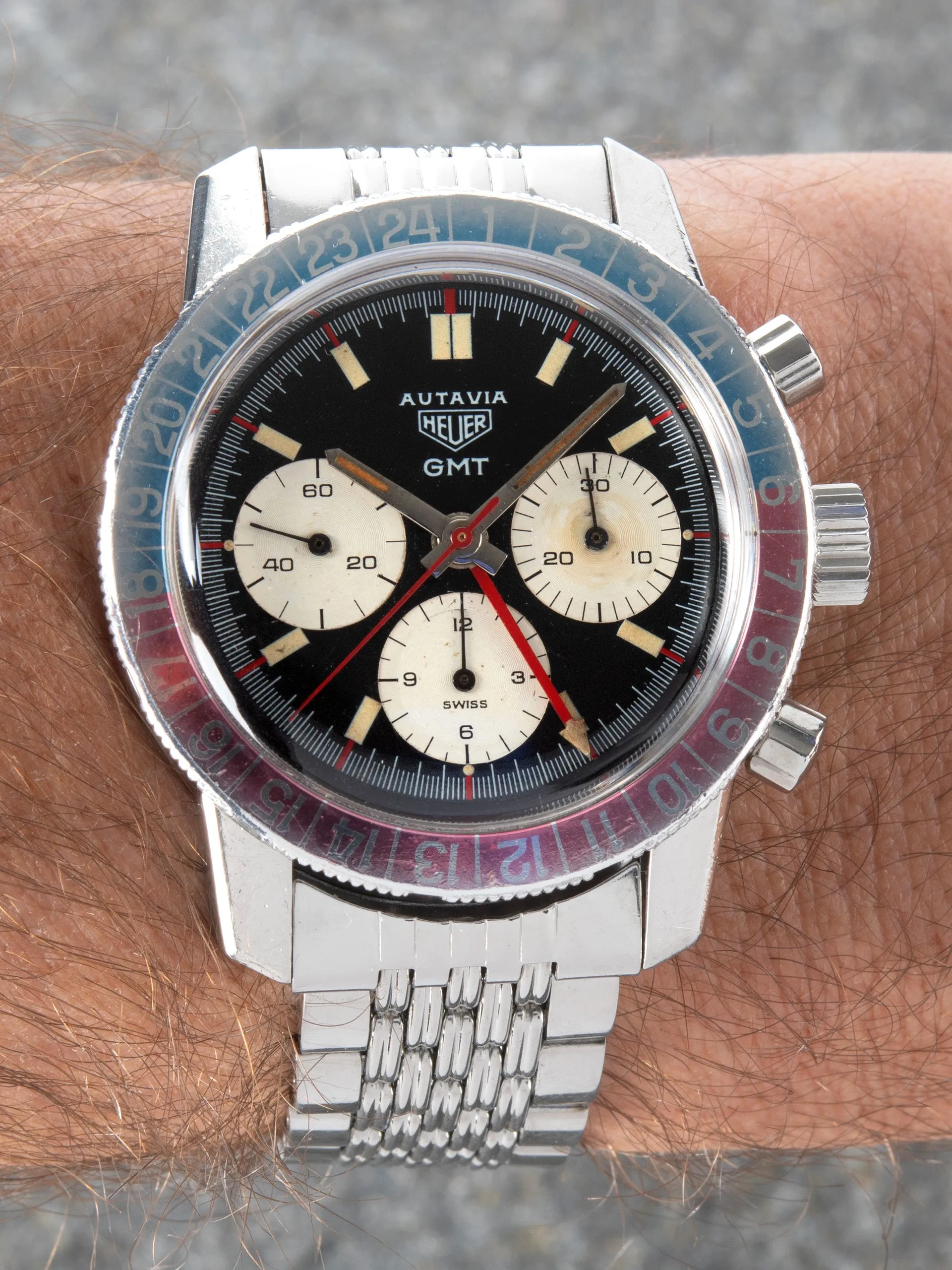 1972 Heuer Autavia GMT (Ref. 2446C) Mk. III