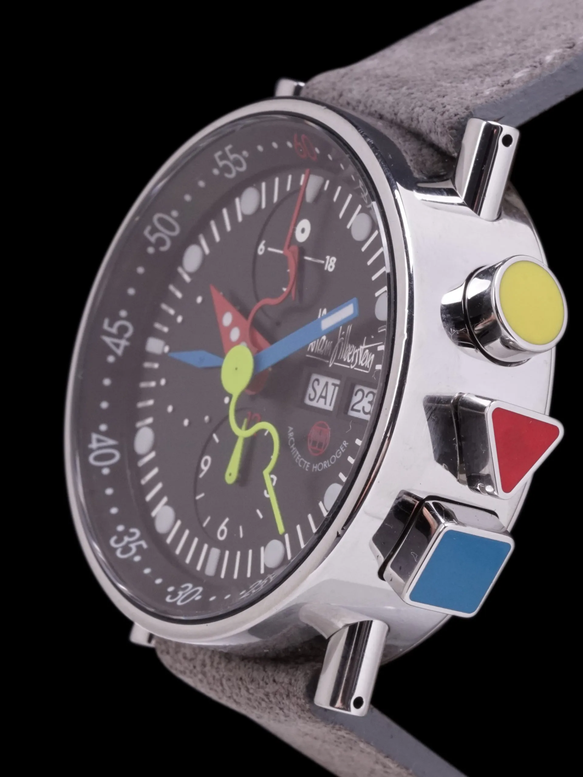1990s Alain Silberstein Krono Bauhaus "Cal. 5100"