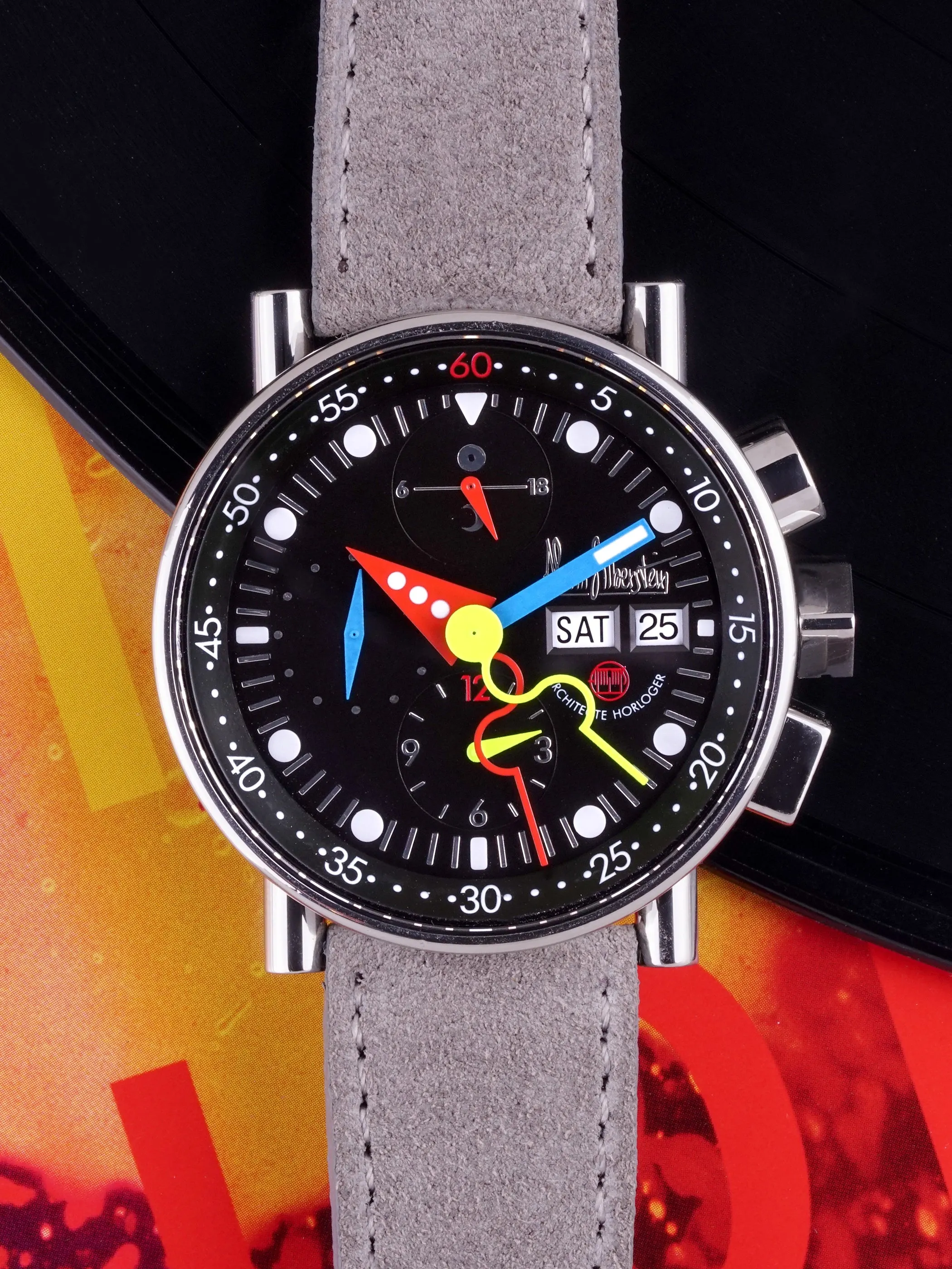 1990s Alain Silberstein Krono Bauhaus "Cal. 5100"