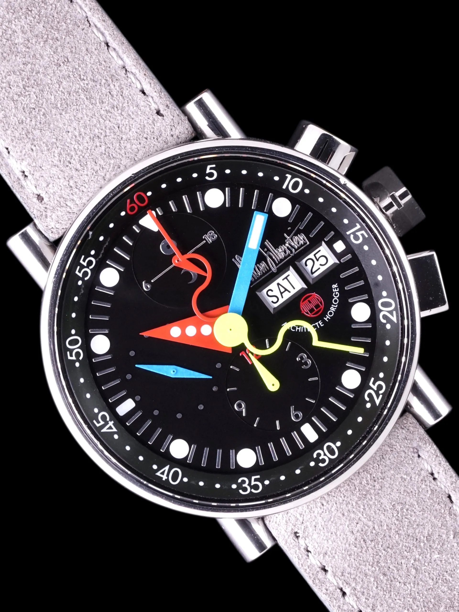 1990s Alain Silberstein Krono Bauhaus "Cal. 5100"