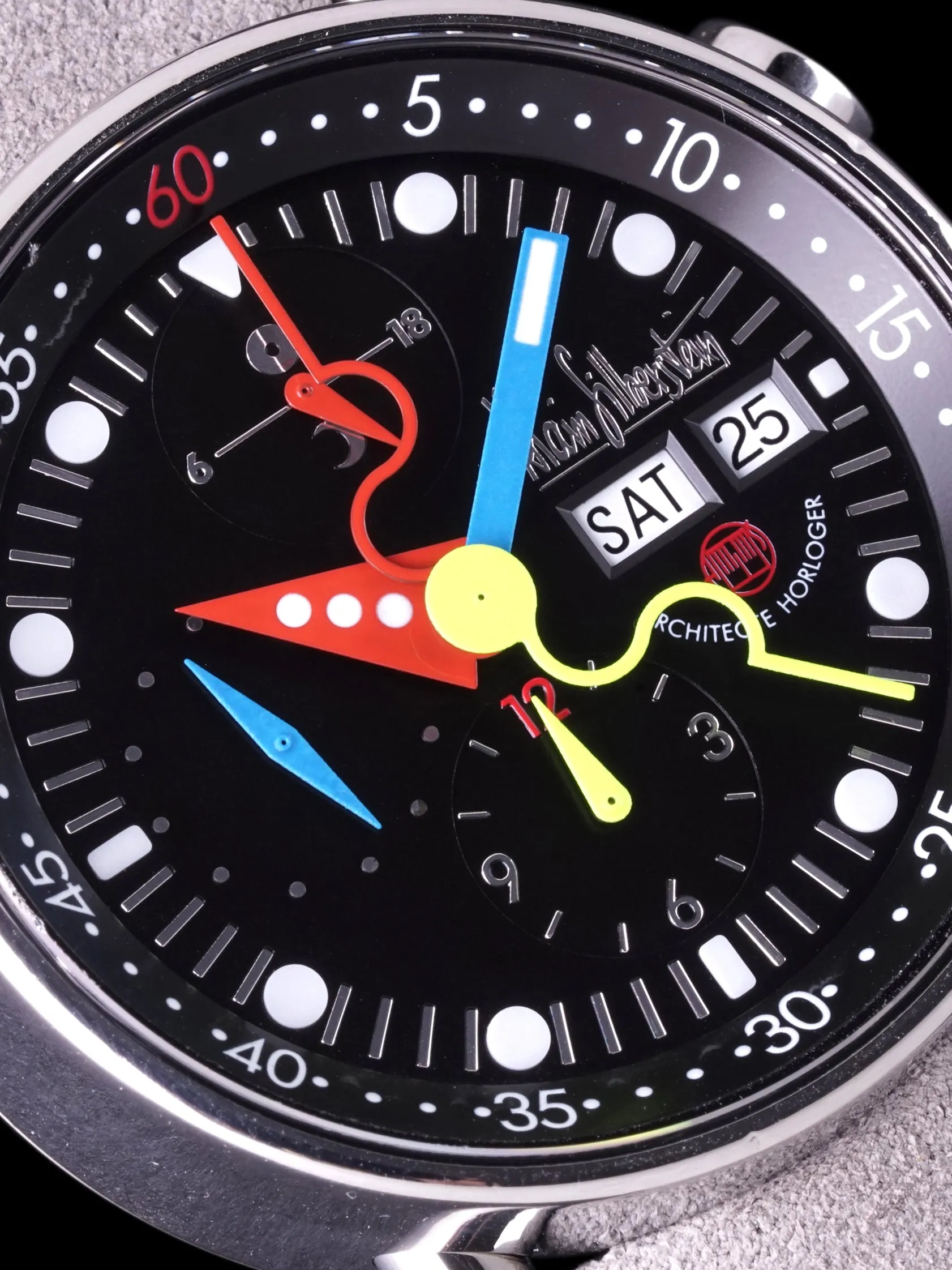 1990s Alain Silberstein Krono Bauhaus "Cal. 5100"