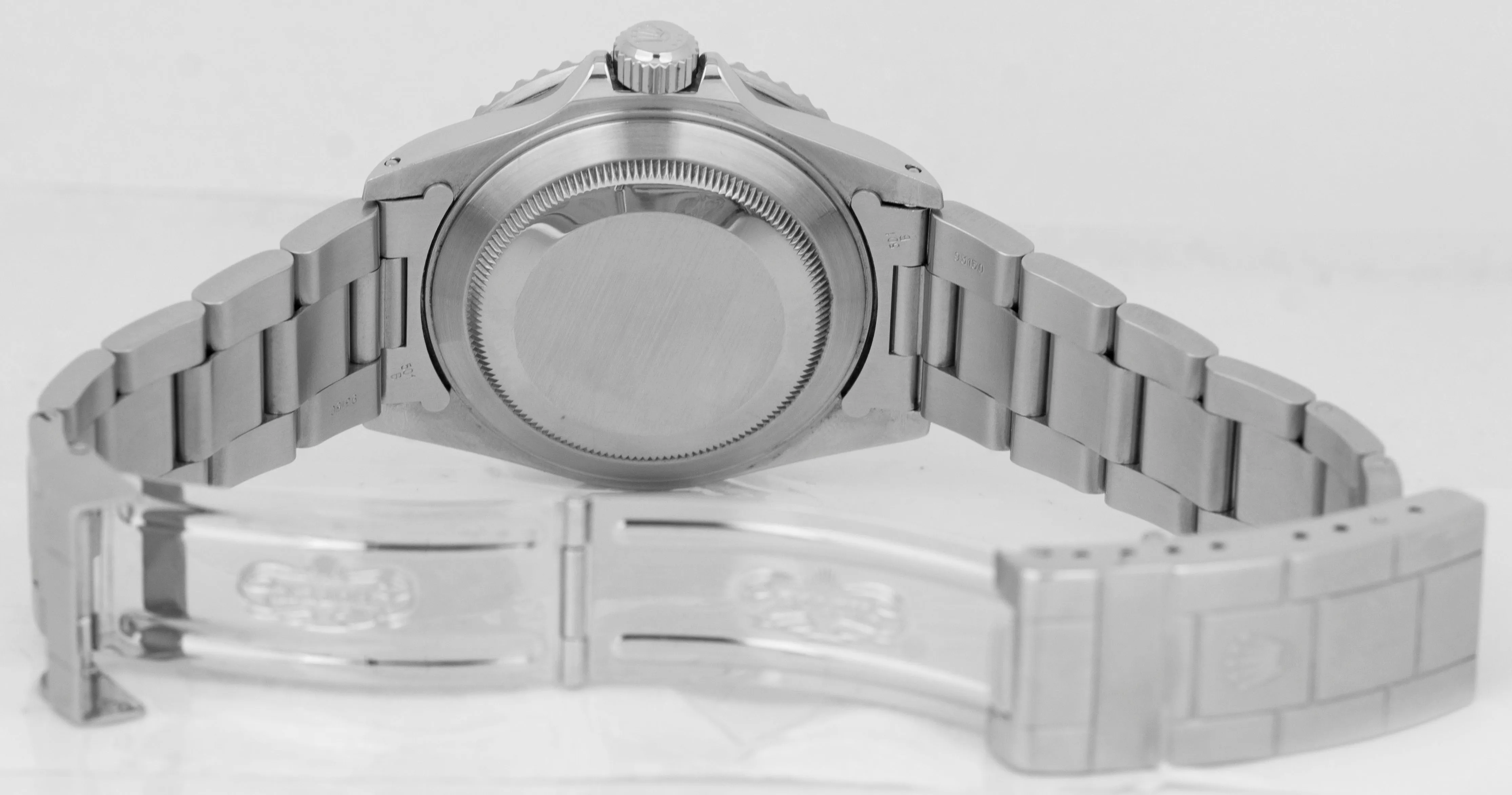 1998 PAPERS Rolex Submariner Date Black Stainless Steel Oyster Watch 16610 B P