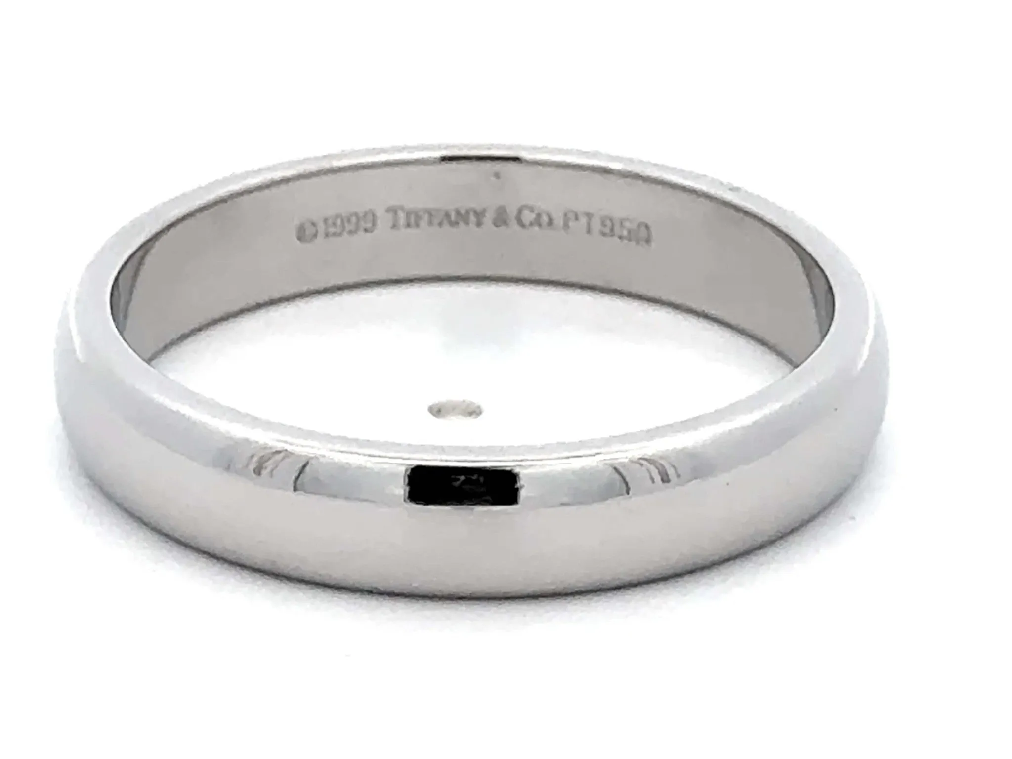 1999 Tiffany & Co. Forever Wedding Band Ring Platinum 4.5 mm, size 11.25