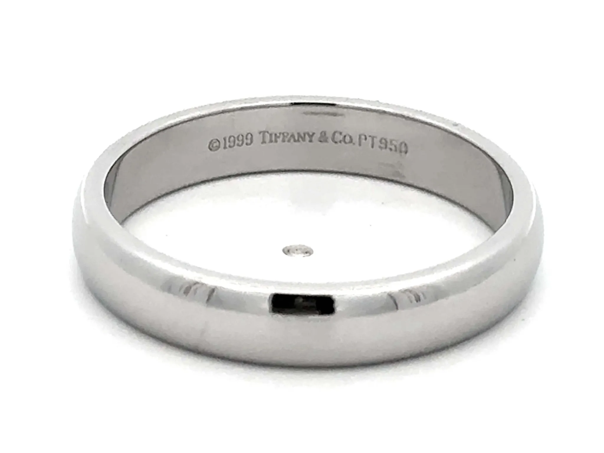 1999 Tiffany & Co. Forever Wedding Band Ring Platinum 4.5 mm, size 11.25