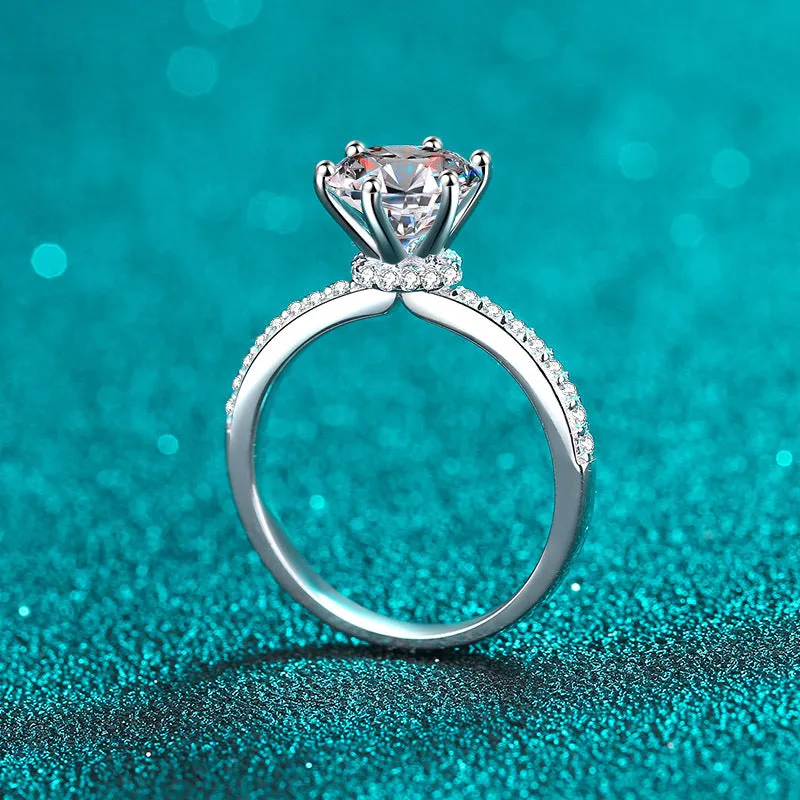 2 carats Moissanite 6-prongs Solitaire Ring- RM051