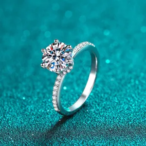 2 carats Moissanite 6-prongs Solitaire Ring- RM051
