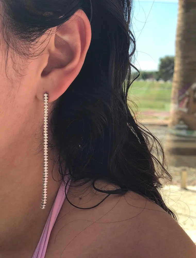 2-Prong Tennis Earrings