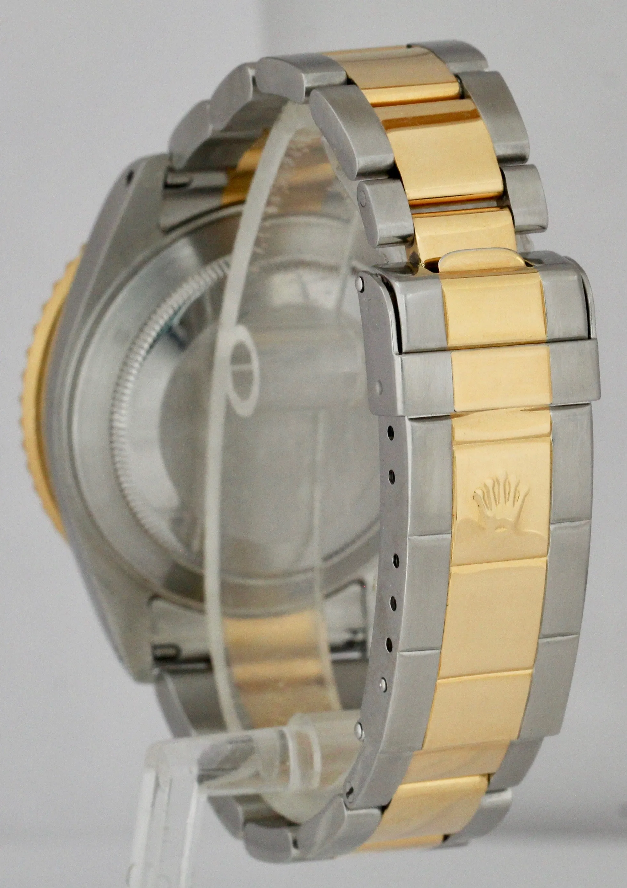 2002 Rolex Submariner Serti Sapphire Diamond Champagne Dial 16613 Two-Tone Watch