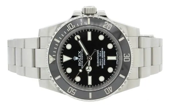 2019 MINT Rolex Submariner No-Date 114060 Steel Black Dial Ceramic Watch Box