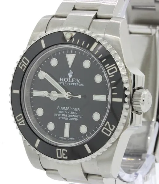 2019 MINT Rolex Submariner No-Date 114060 Steel Black Dial Ceramic Watch Box