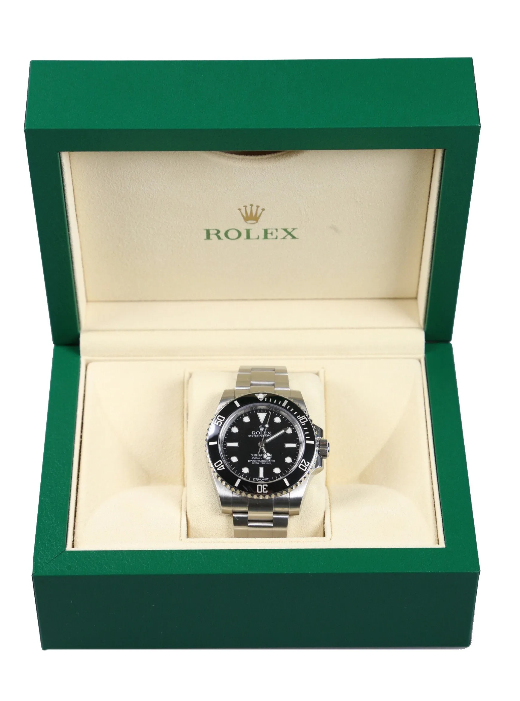 2019 MINT Rolex Submariner No-Date 114060 Steel Black Dial Ceramic Watch Box