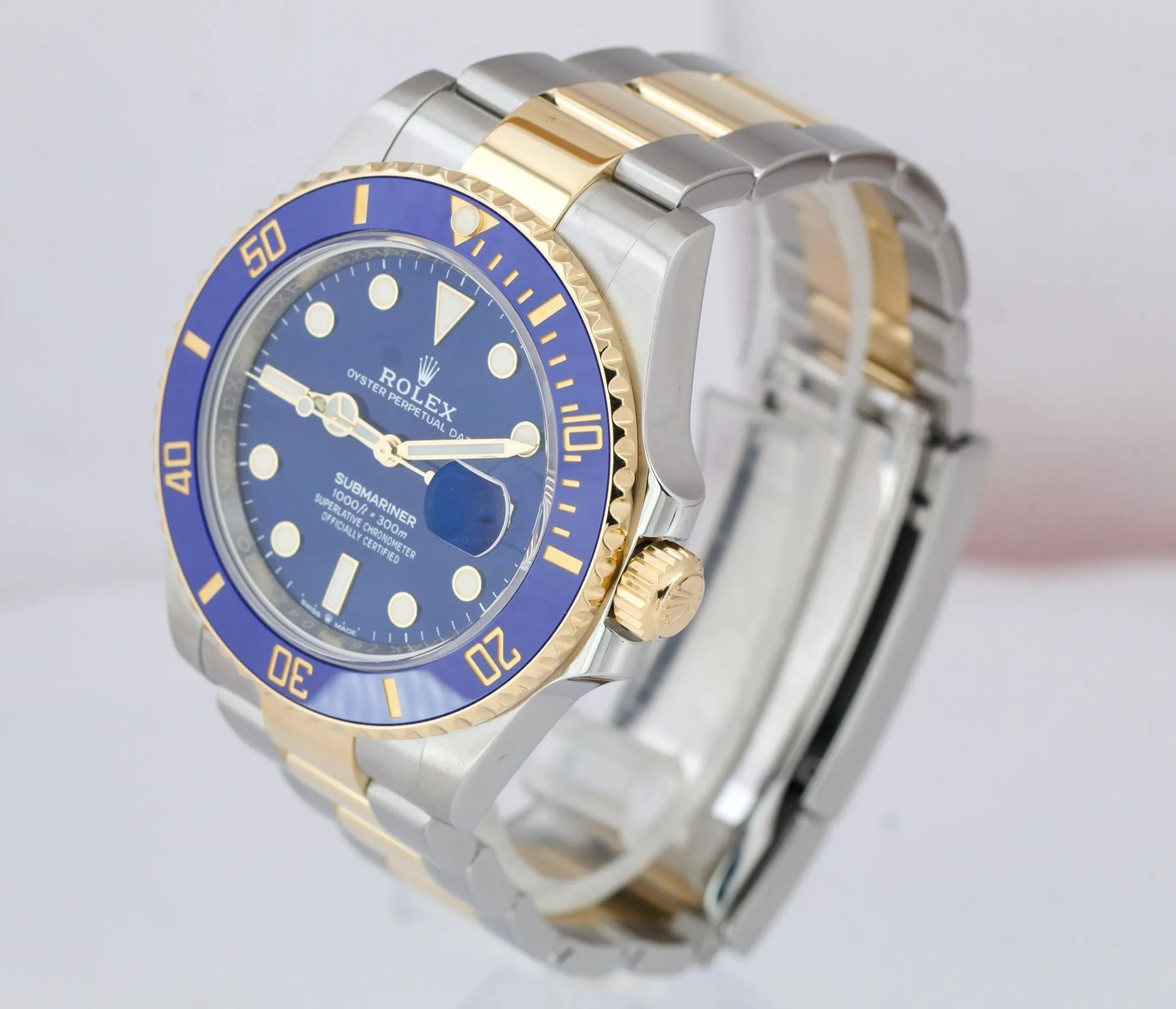 2022 Rolex Submariner Date PAPERS 41mm Ceramic Two-Tone Gold Steel 126613 LB B P