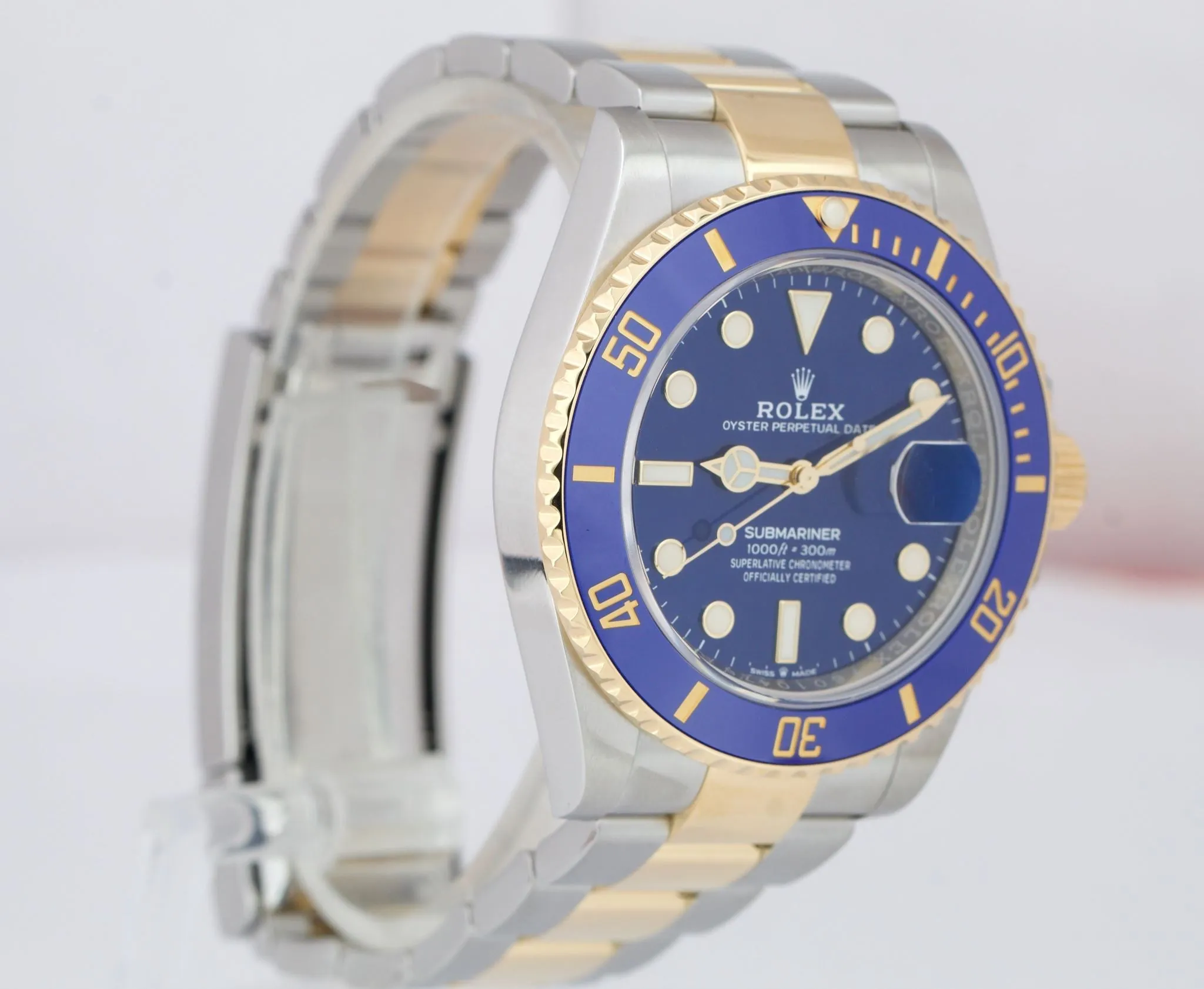 2022 Rolex Submariner Date PAPERS 41mm Ceramic Two-Tone Gold Steel 126613 LB B P